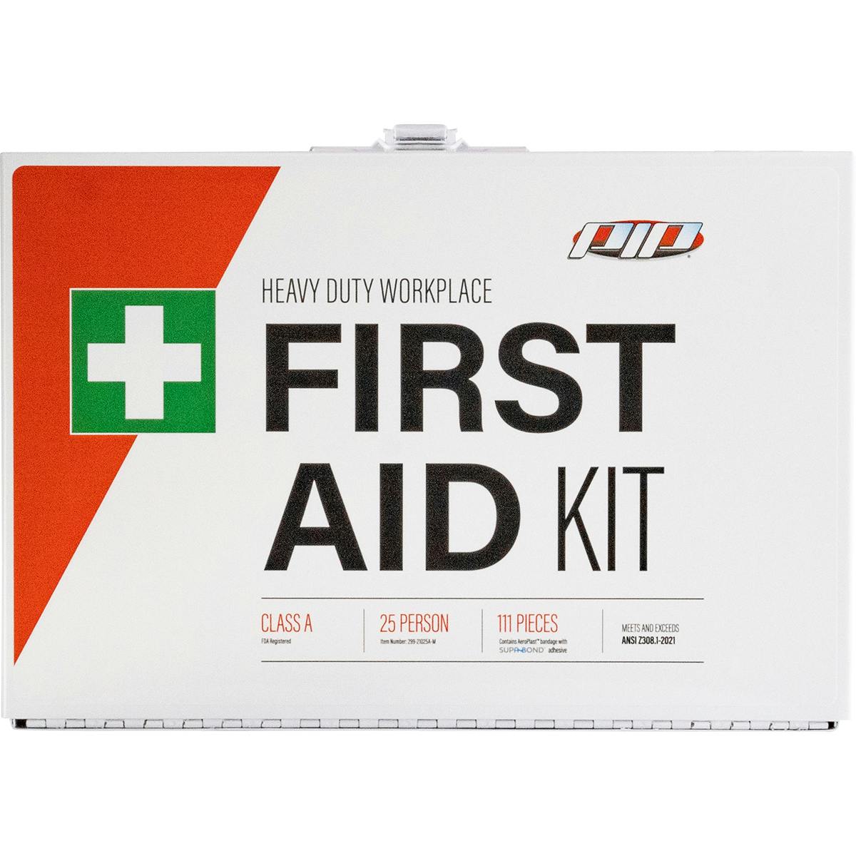 ANSI Class A Waterproof First Aid Kit - 25 Person, White (299-21025A-M) - KIT_1