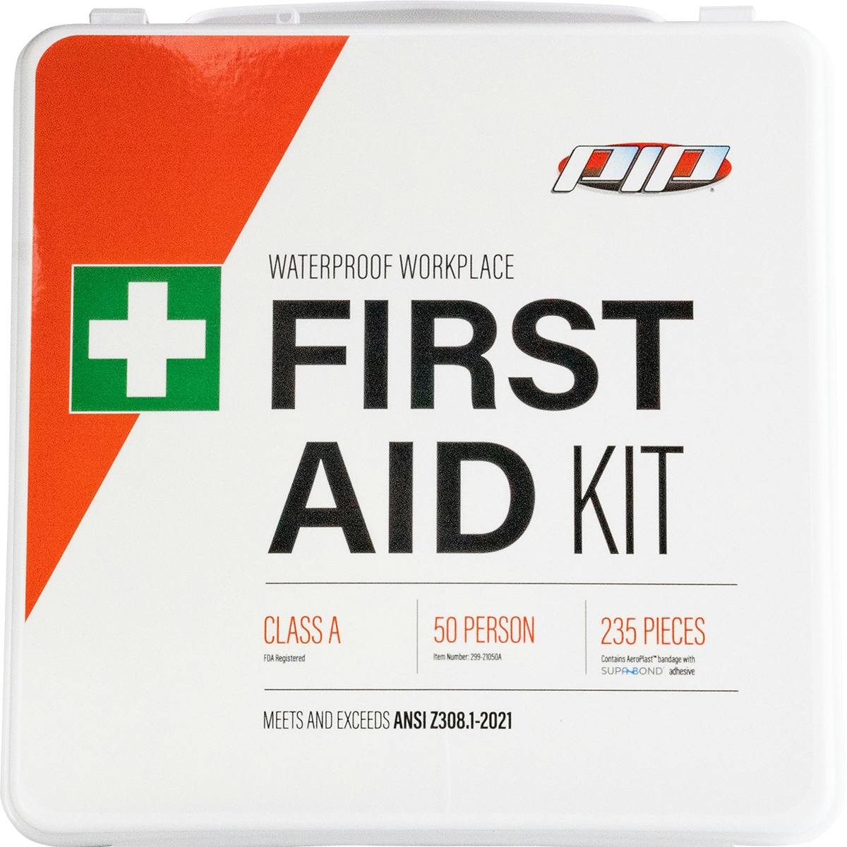 ANSI Class A Waterproof First Aid Kit - 50 Person, White (299-21050A) - KIT_1