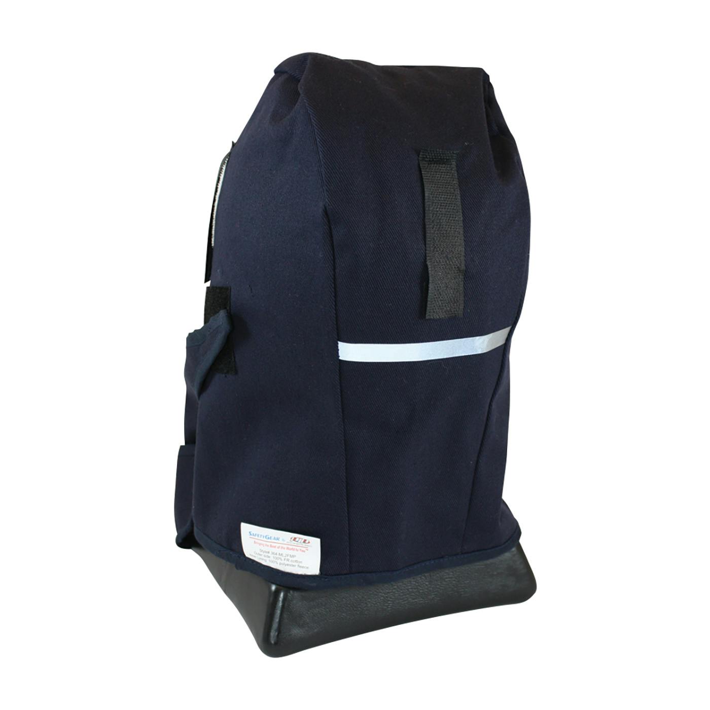 2-Layer Cotton Twill / Fleece Winter Liner with Mouthpiece and FR Treated Outer Shell - Mid Length, Navy (364-ML2FMP) - OS