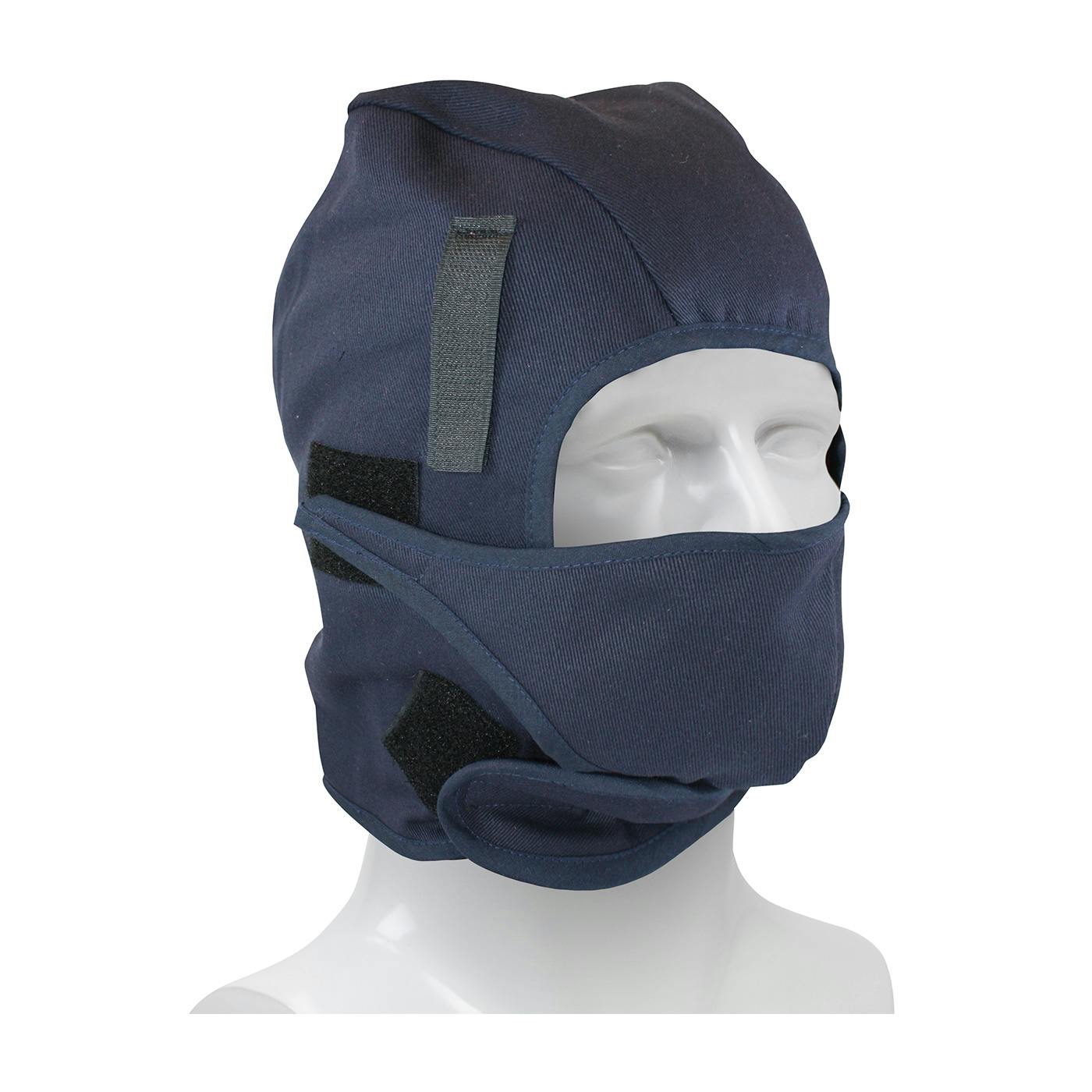 2-Layer Cotton Twill / Fleece Winter Liner with Mouthpiece and FR Treated Outer Shell - Mid Length, Navy (364-ML2FMP) - OS_2