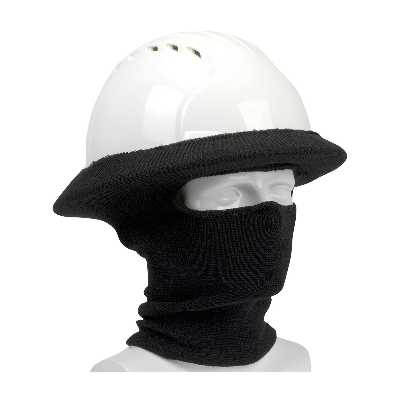 FR Rib Knit Hard Hat Tube Liner - Full Face & Neck, Black (365-1520FR) - OS_0