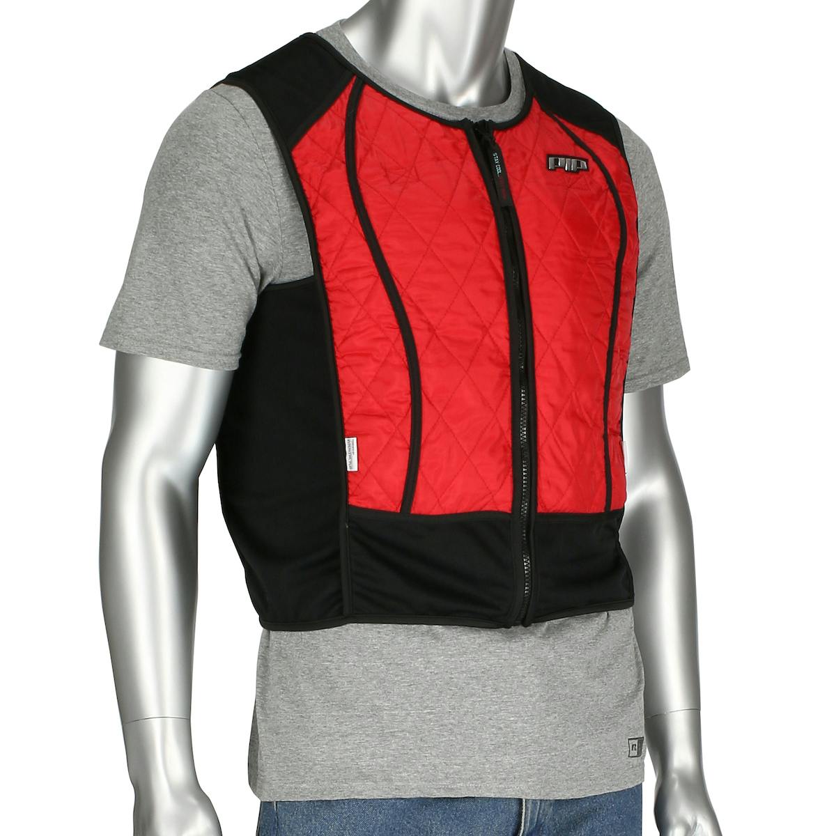 EZ-Cool Max Combination Phase Change & Evaporative Cooling Vest, Red (390-EZHYPC)_2