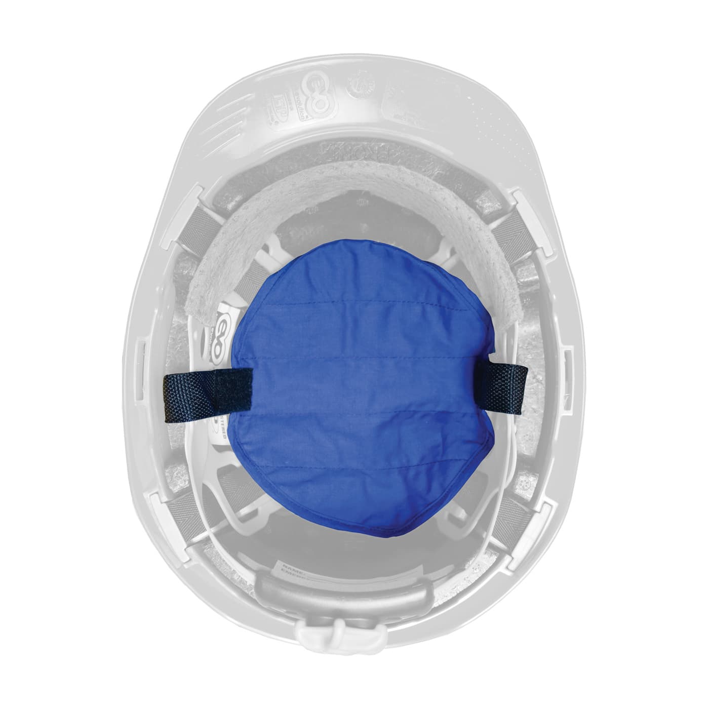 Ez-Cool Evap. Hard Hat Pad, H&L Attachment, Blue