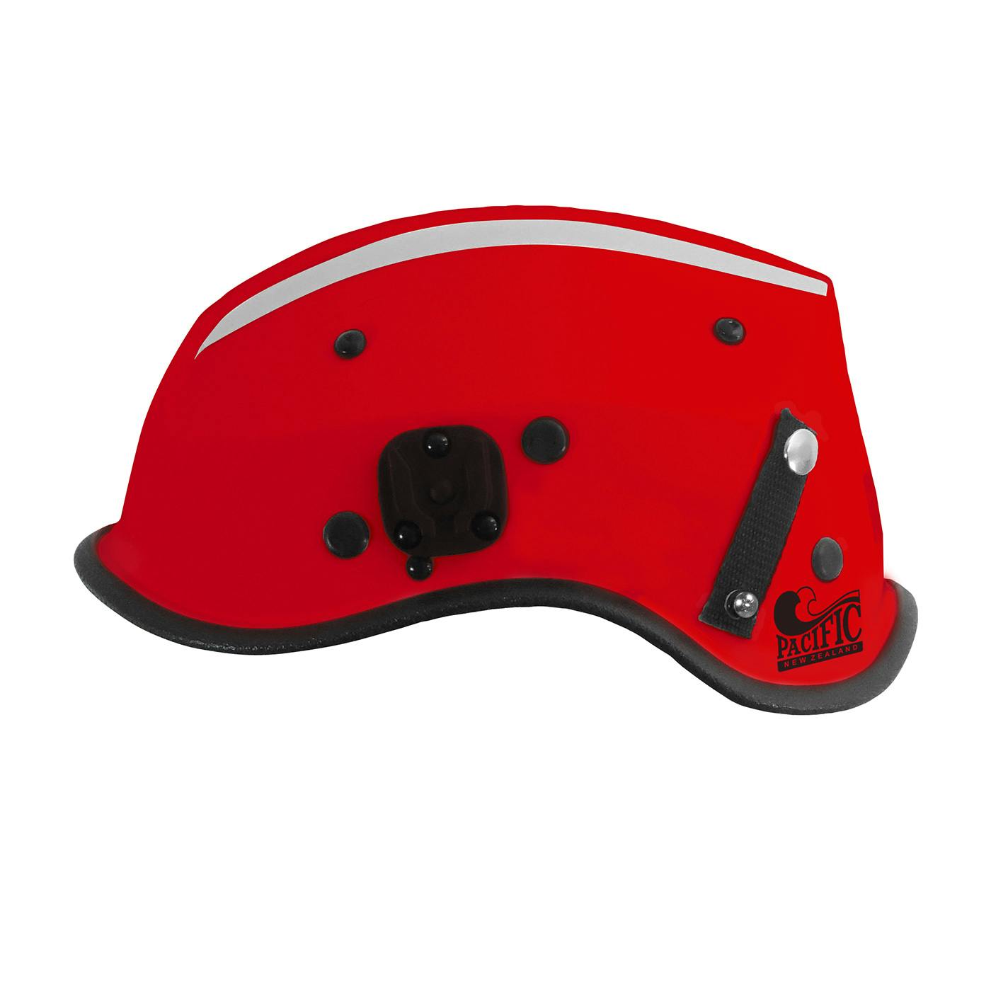 Non-Vented Rescue Helmet with Retractable Eye Protector and ESS Goggle Mounts, Red (805-35XX) - OS_0
