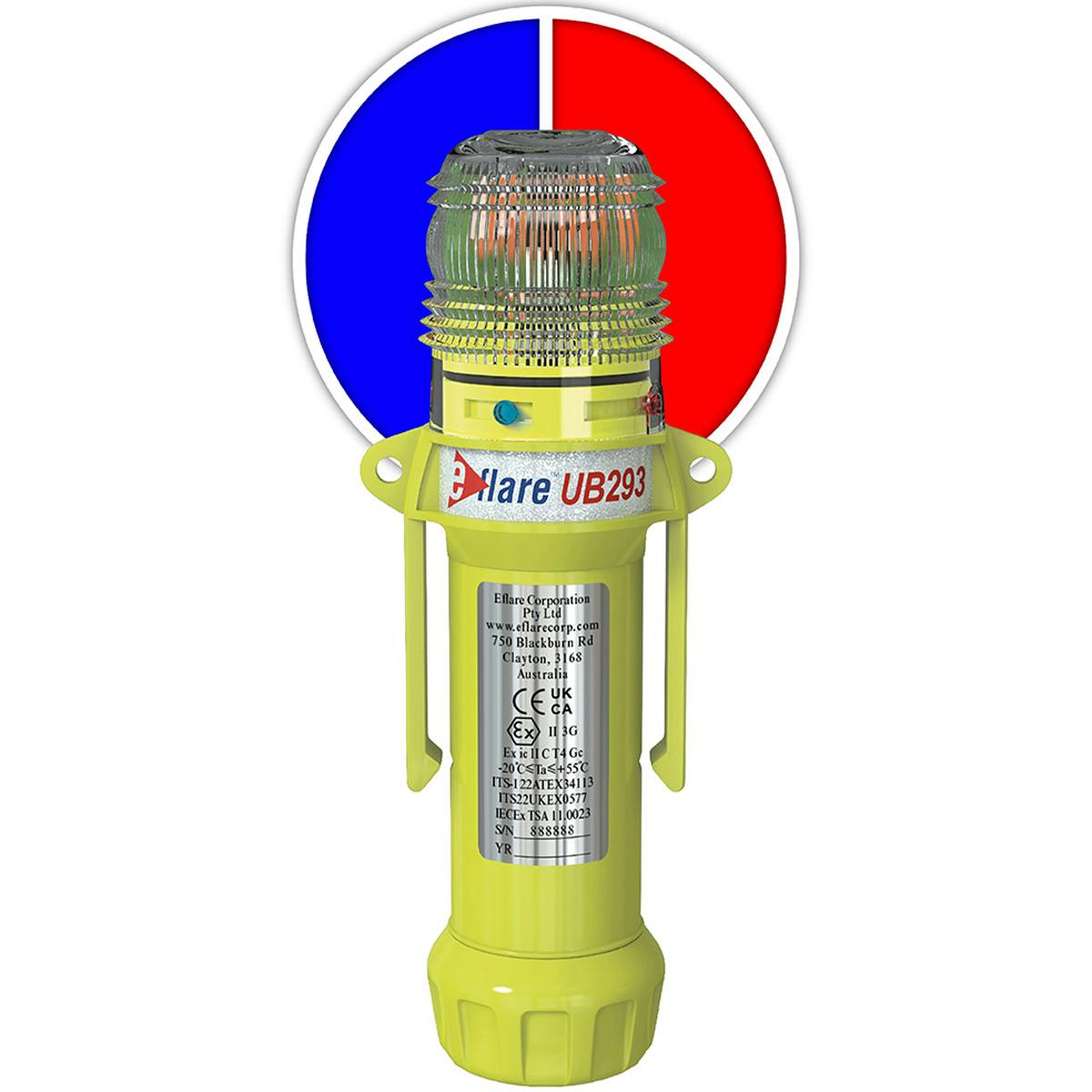 8" Safety & Emergency Beacon - Alternating Red/Blue, Blue (939-UB293-R/B) - 8_0