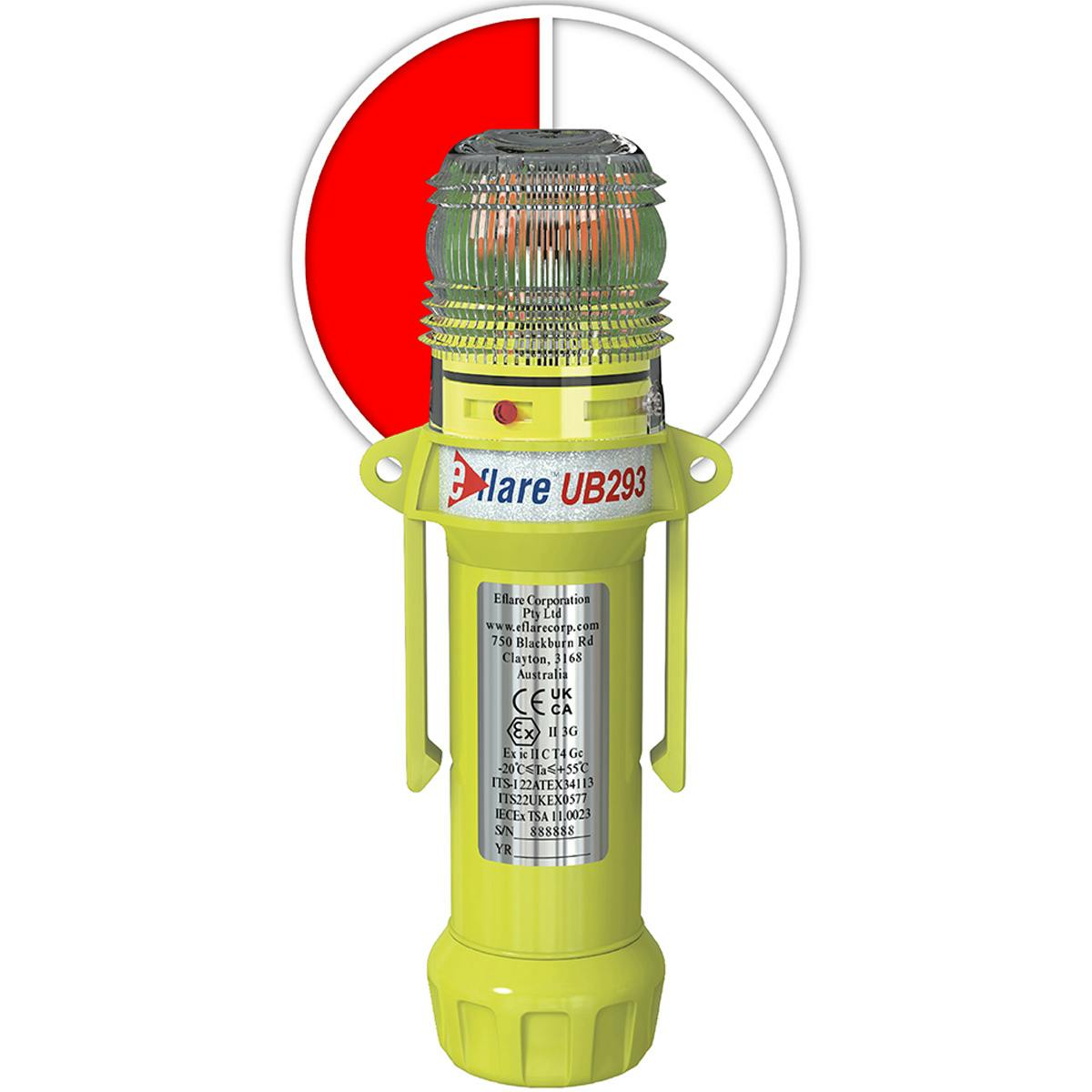 8" Safety & Emergency Beacon - Alternating Red/White, Red (939-UB293-R/W) - 8