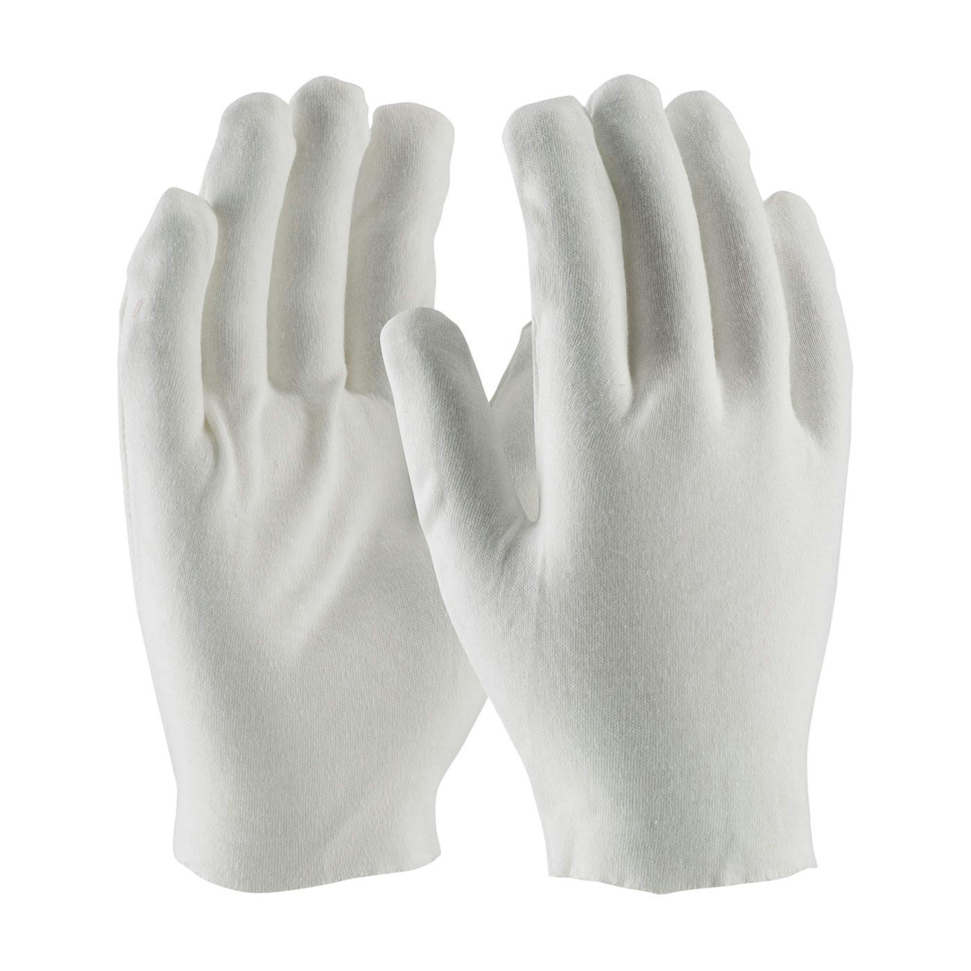 Heavy Weight Cotton Lisle Inspection Glove with Unhemmed Cuff - Men's, White (97-540) - MENS_0