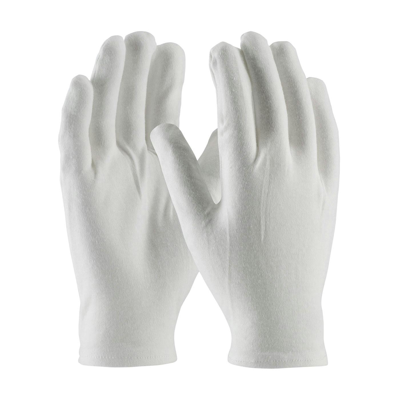 Heavy Weight Cotton Lisle Inspection Glove with Rolled Hem Cuff - Men's, White (97-540R) - MENS_0