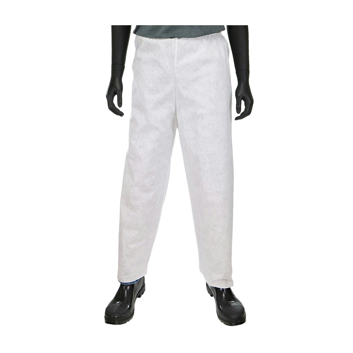 PosiWear M3 Pants with Elastic Waist 50 gsm, White (C3816)