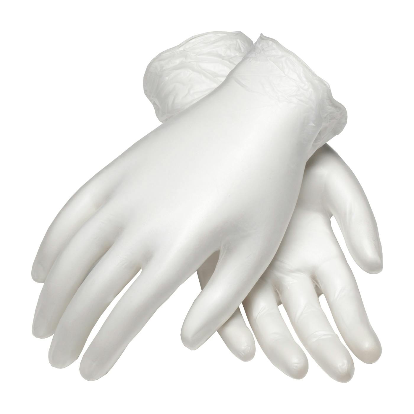 CleanTeam® Single Use Class 100 Cleanroom Vinyl Glove with Finger Textured Grip - 9.5" (100-2824)