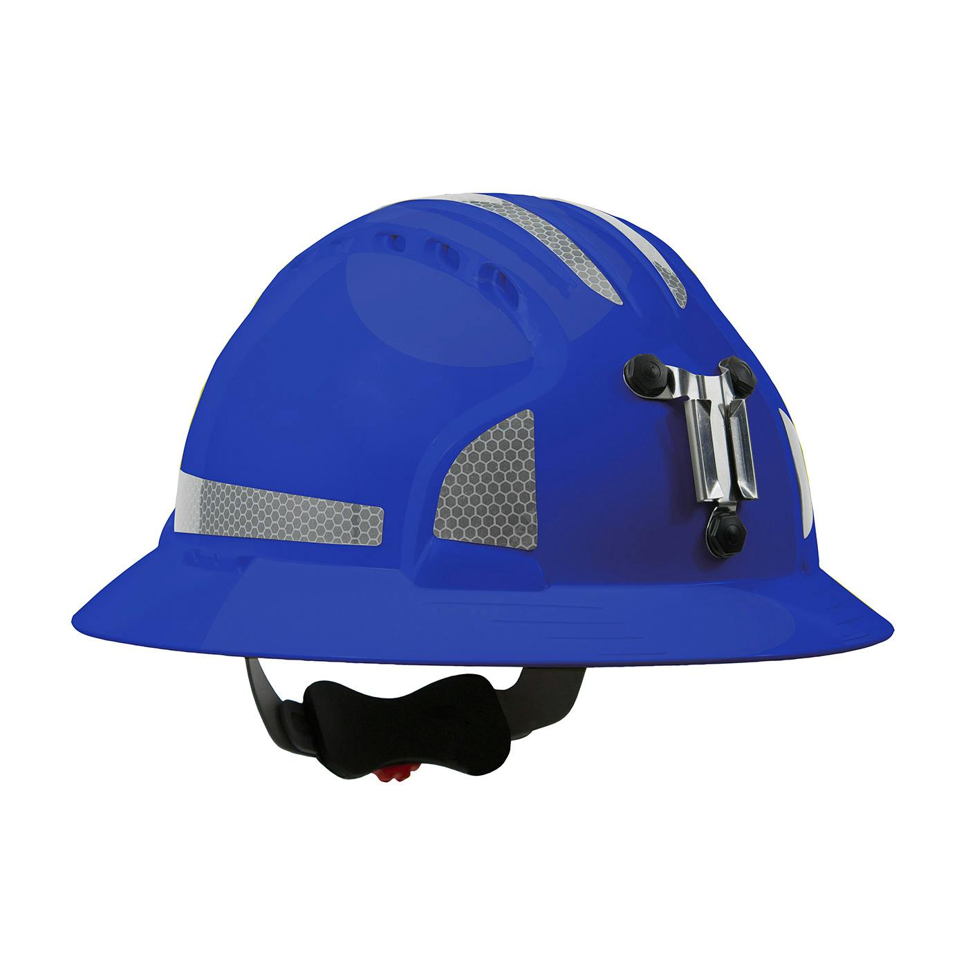 Evolution® Deluxe 6161 Full Brim Mining Hard Hat with HDPE Shell, 6-Point Polyester Suspension, Wheel Ratchet Adjustment and CR2 Reflective Kit (280-EV6161MCR2)