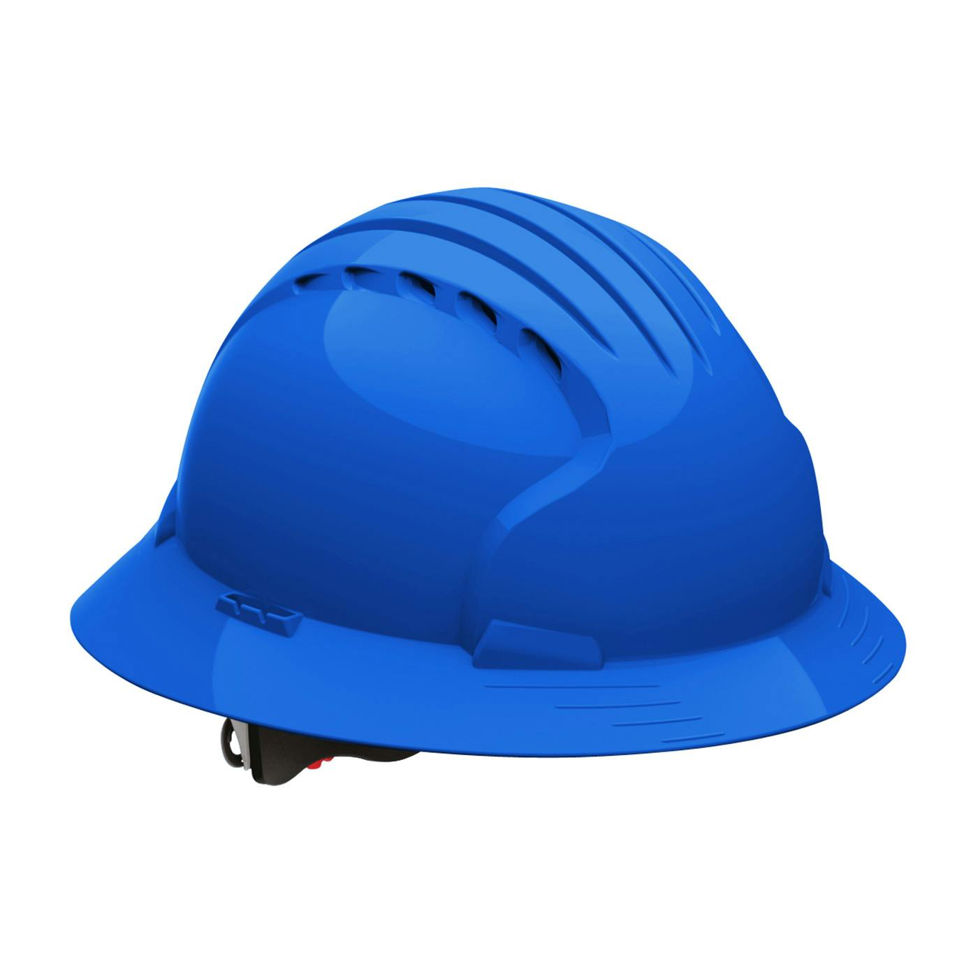 Evolution® Deluxe 6161 Vented, Full Brim Hard Hat with HDPE Shell, 6-Point Polyester Suspension and Wheel Ratchet Adjustment (280-EV6161V)_0
