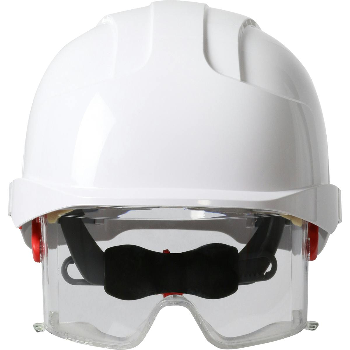 EVO® VISTAlens™ VISTAlens™ Type I, Non-vented Industrial Safety Helmet with Lightweight ABS Shell, Integrated ANSI Z87.1 Eye Protection, 6-Point Polyester Suspension and Wheel Ratchet Adjustment (280-EVLN)_2