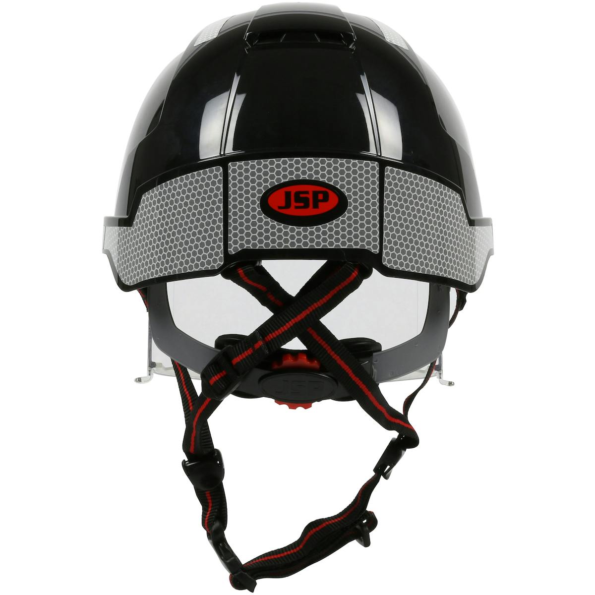 EVO® VISTA™ ASCEND™ Type I, Vented Industrial Safety Helmet with fully adjustable four point chinstrap, Lightweight ABS Shell, Integrated ANSI Z87.1 Eye Protection, 6-Point Polyester Suspension and Wheel Ratchet Adjustment (280-EVLV-CH)_0