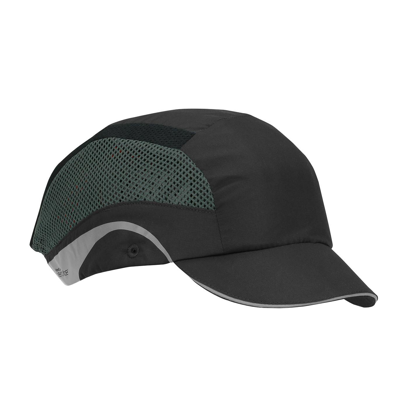 HardCap Aerolite™ Lightweight Baseball Style Bump Cap with HDPE Protective Liner and Adjustable Back - Short Brim (282-AES150)