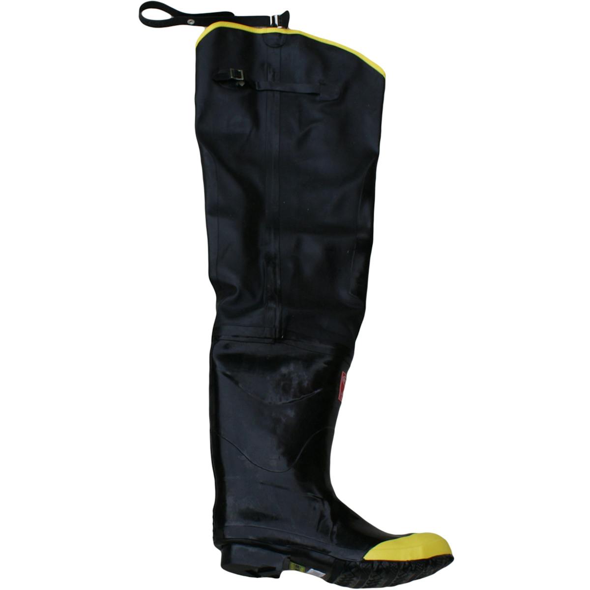 Rubber Hip Boot Steel Toe, Black (2HS6231)