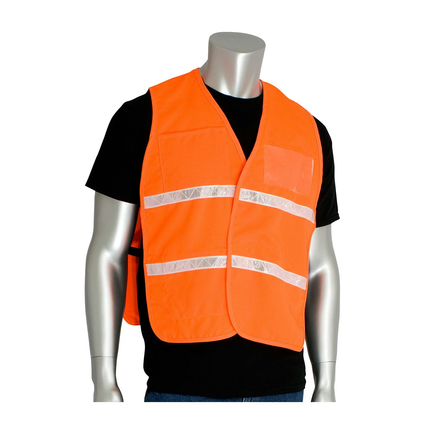 Non-ANSI Incident Command Vest - Solid Polyester, Hi-Vis Orange (300-2512)_1