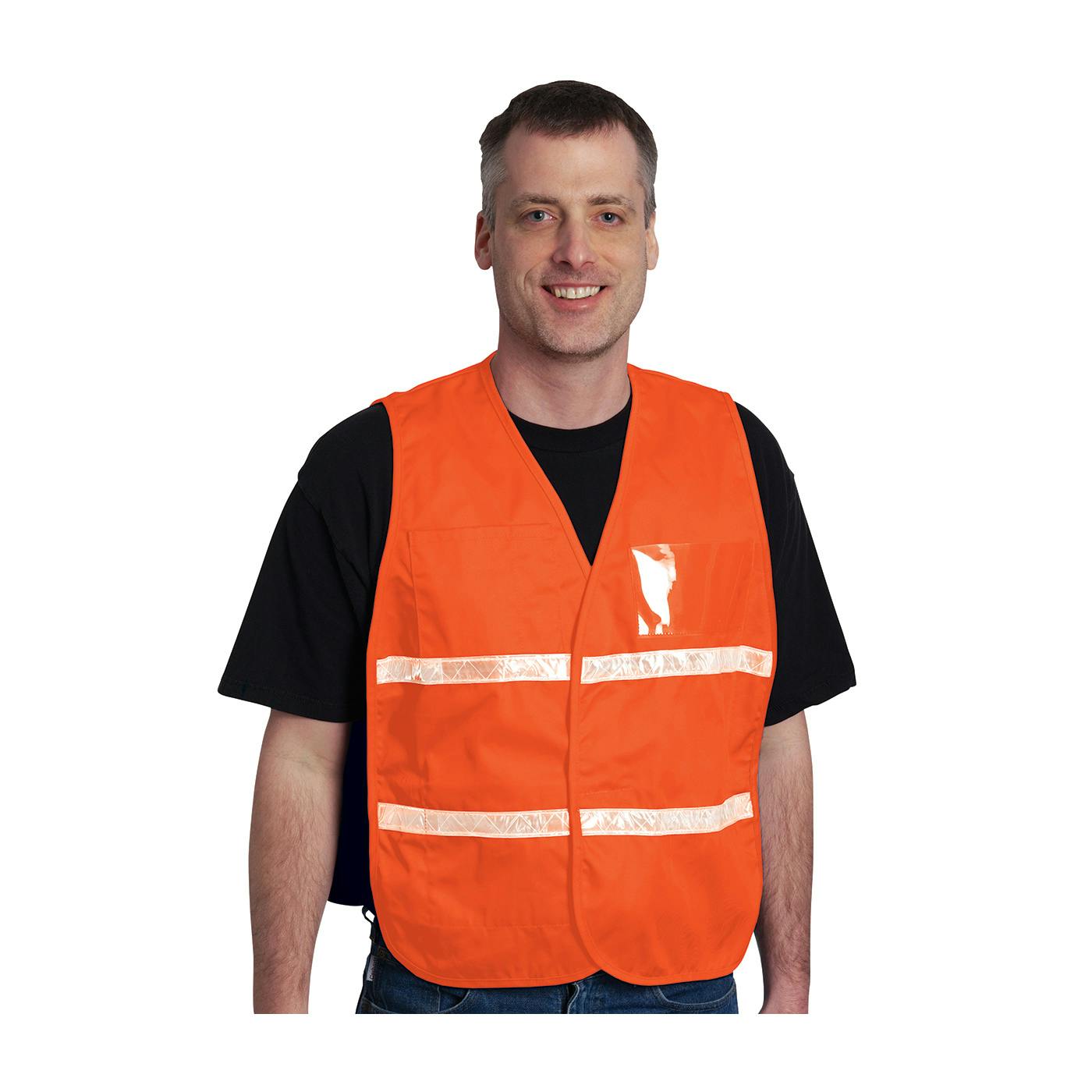 Non-ANSI Incident Command Vest - Solid Polyester, Hi-Vis Orange (300-2512)_2