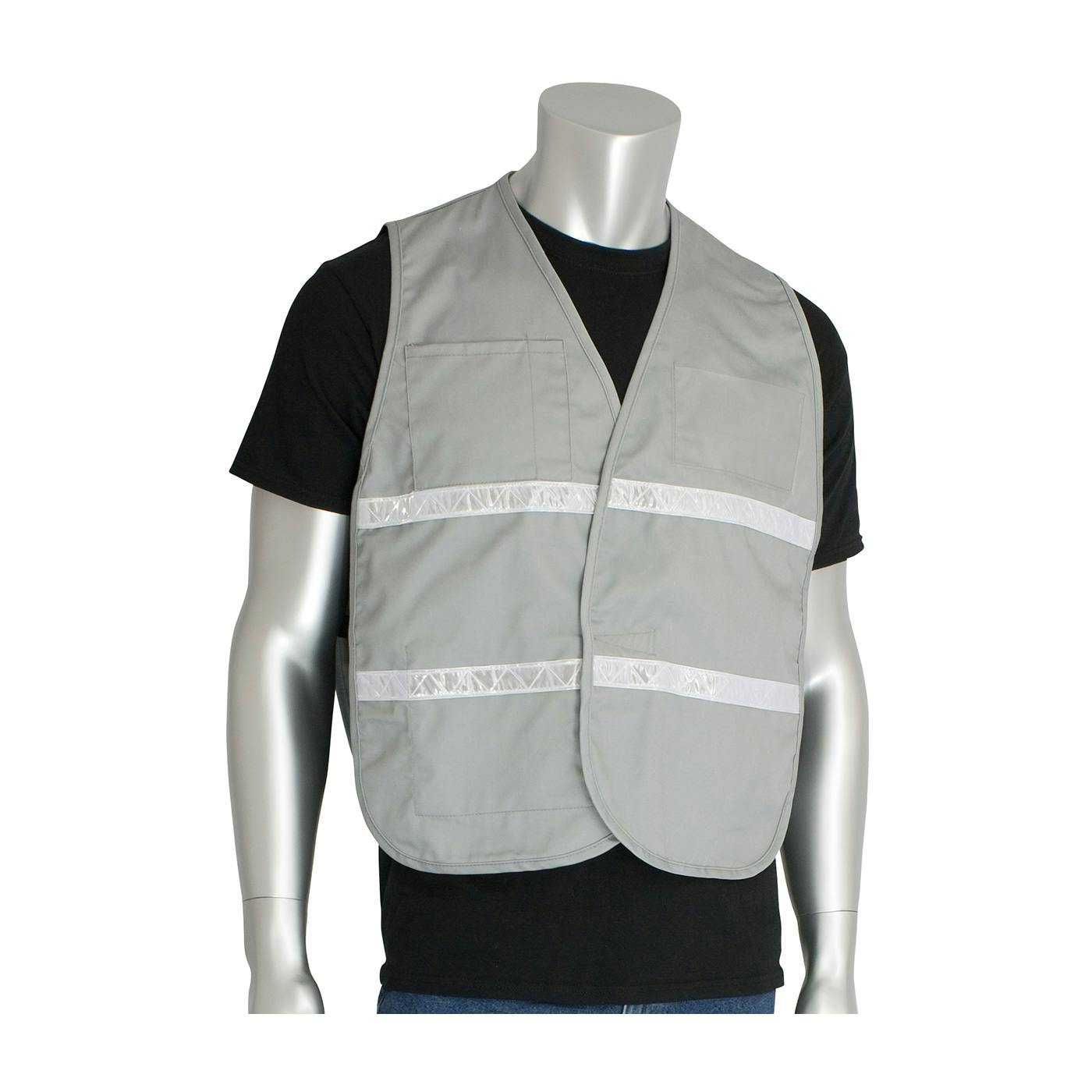 Non-ANSI Incident Command Vest - Cotton/Polyester Blend, Gray (300-2515)_1