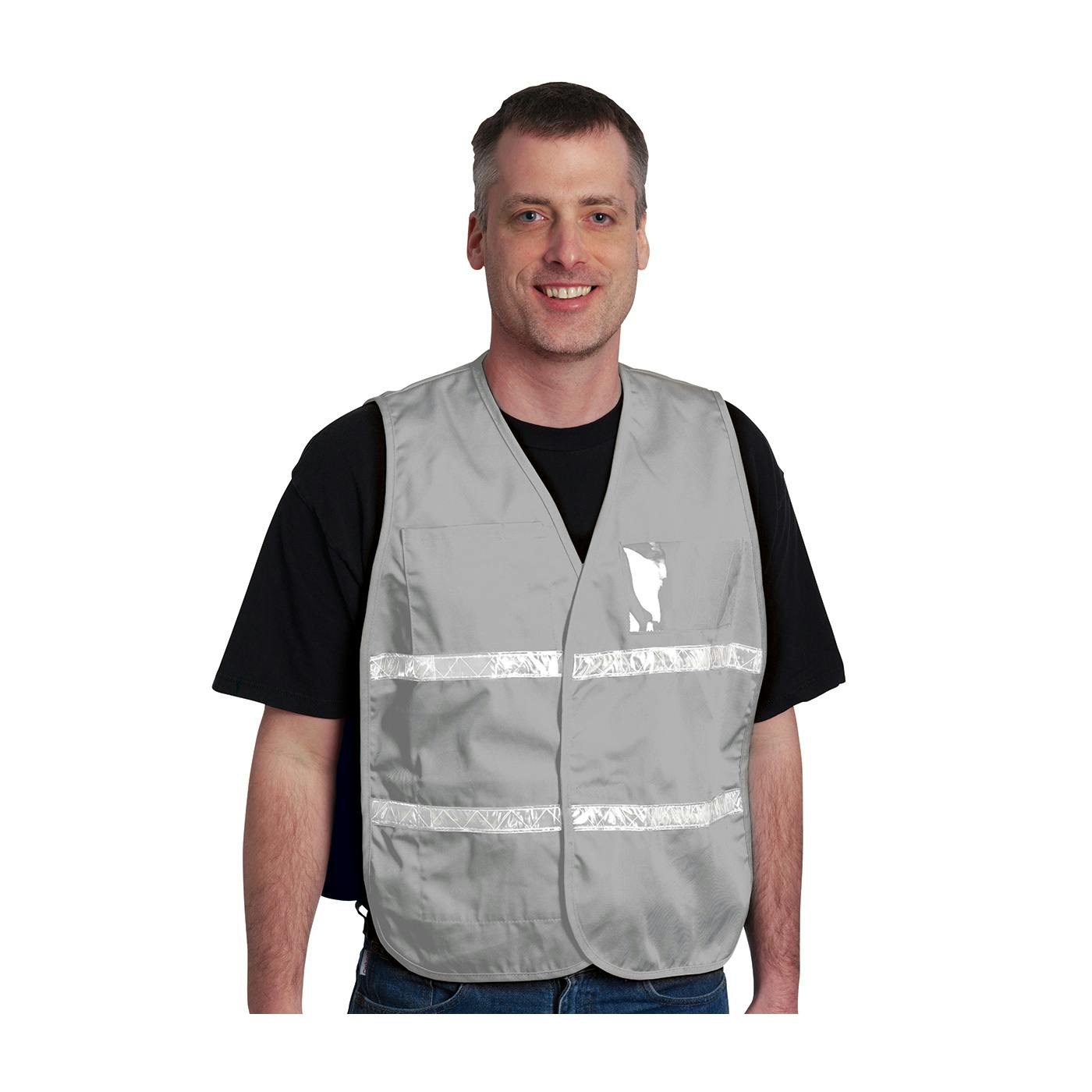 Non-ANSI Incident Command Vest - Cotton/Polyester Blend, Gray (300-2515)_2