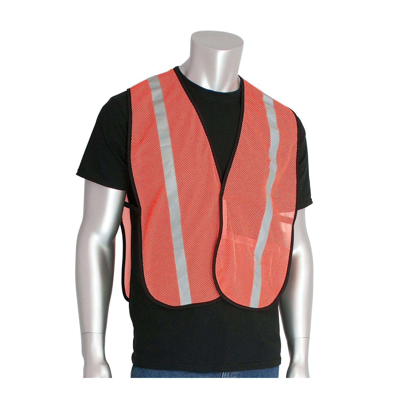 Non-ANSI One Pocket Mesh Safety Vest, Hi-Vis Orange (300-EVOR-E)_1
