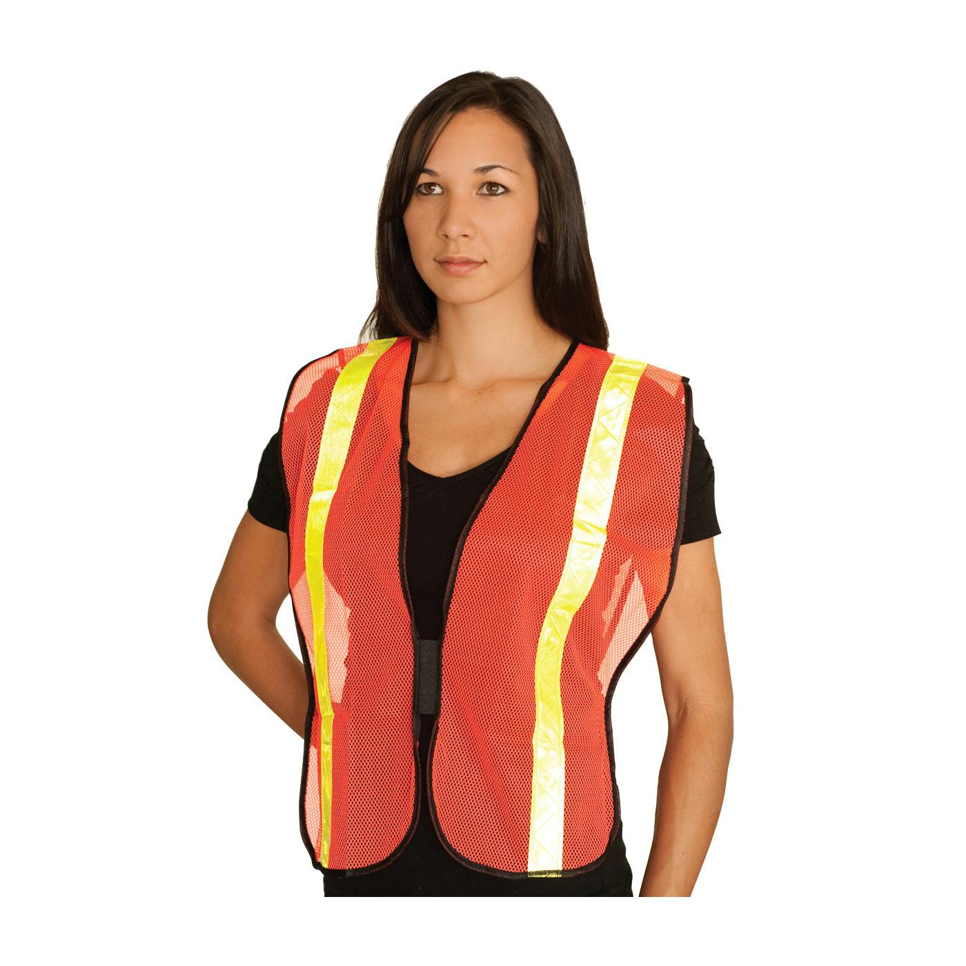 Non-ANSI Prismatic Tape Mesh Safety Vest, Hi-Vis Orange (300-EVOR-P)_2