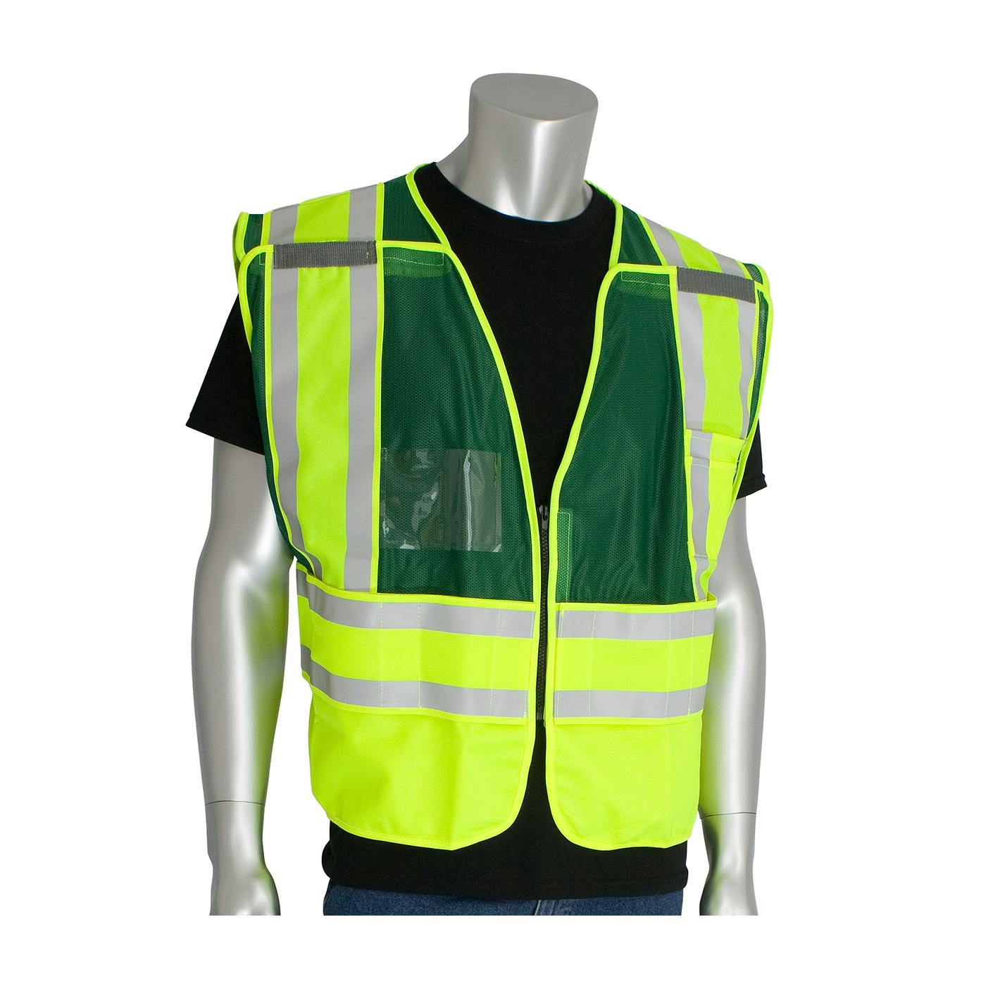 ANSI Type P Class 2 Incident Command Safety Vest, Green (302-PSV-GRN)_1