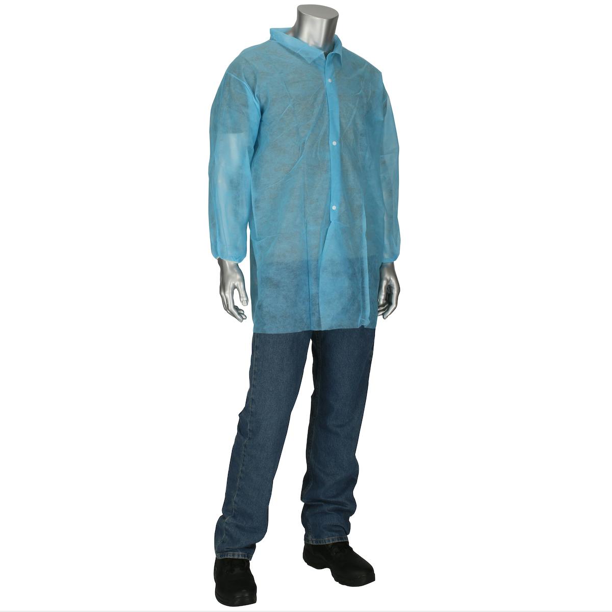 Standard Weight 20GSM SBP Lab Coat, Light Blue (3512LB)