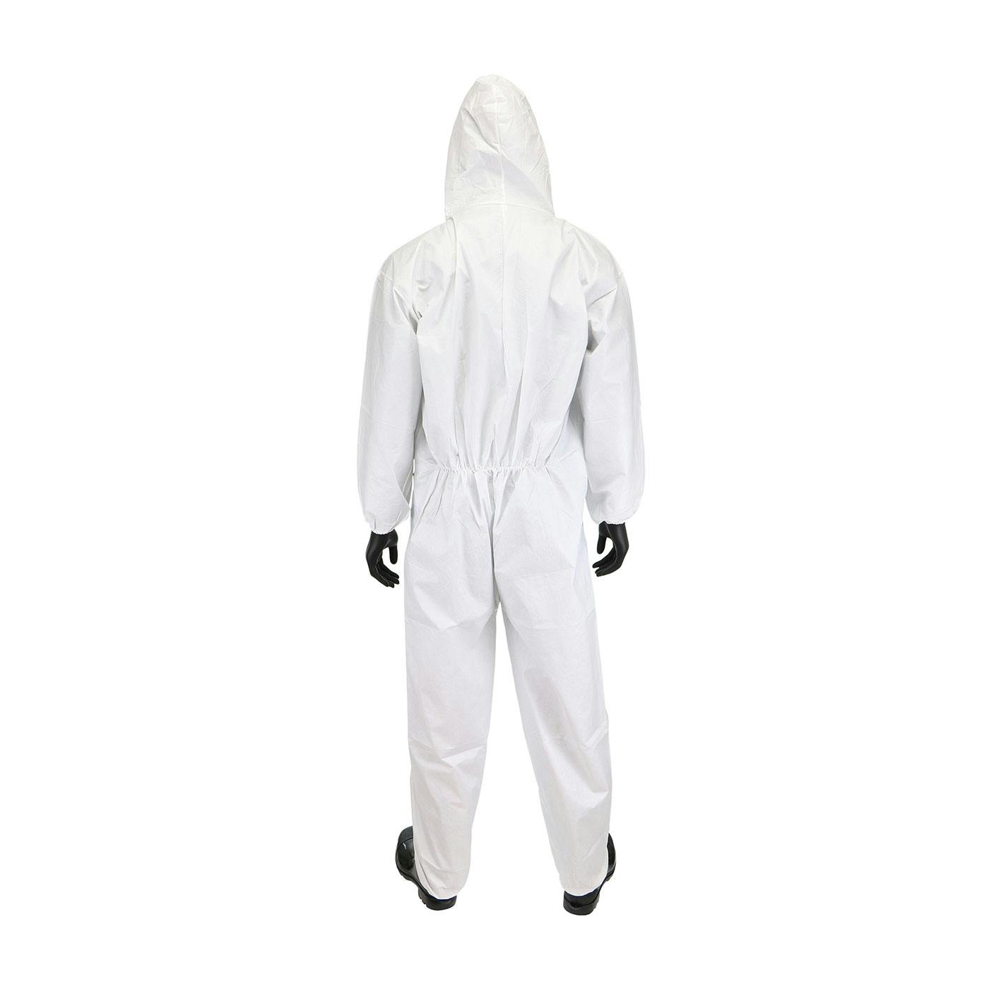 PosiWear BA Coverall with Hood, Elastic Wrist & Ankle, 58 gsm, White (3606)