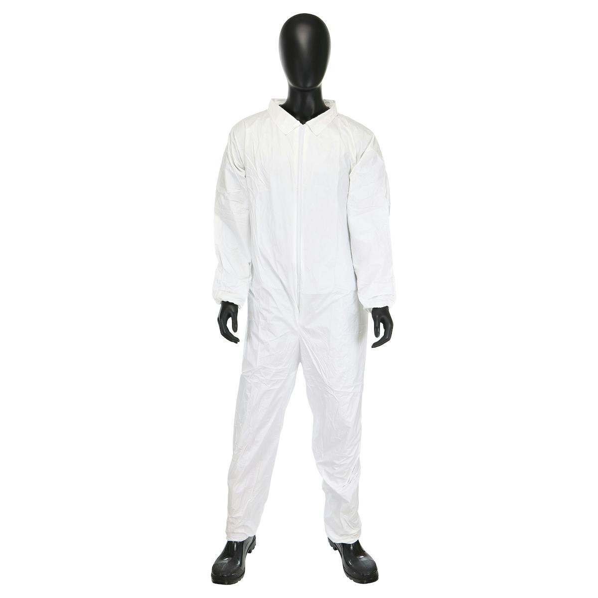 Microporous Coverall, Elastic Wrist & Ankle 47 gsm, White (3652)_0