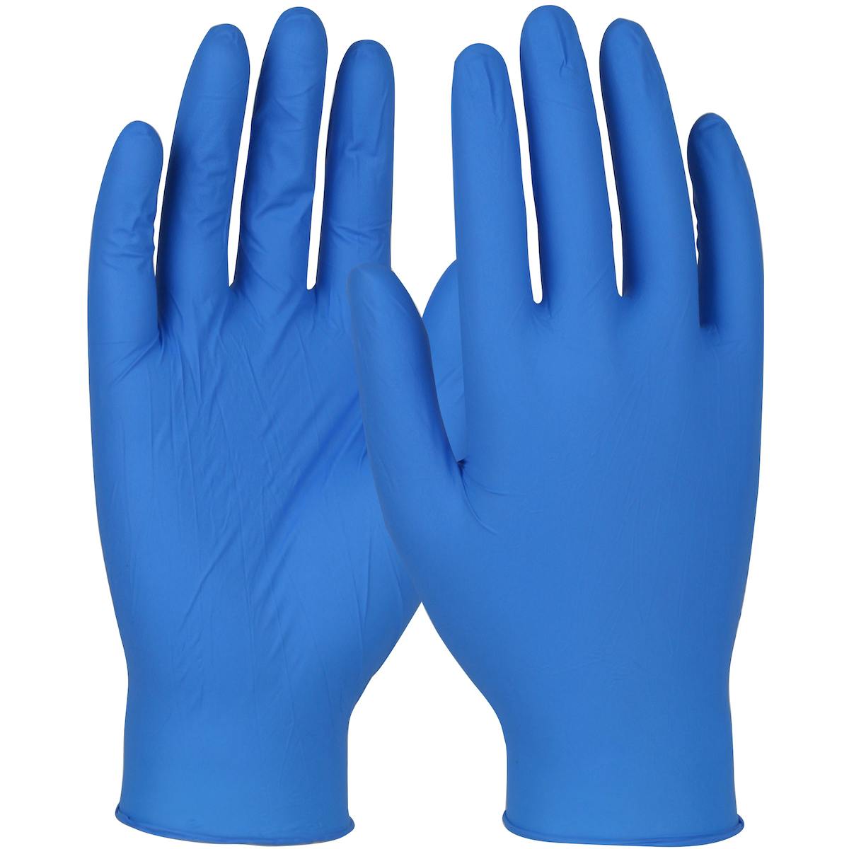QRP® Qualatrile® Disposable Nitrile Glove, Powder Free with Textured Grip - 3.5 mil (4BQF09)_0