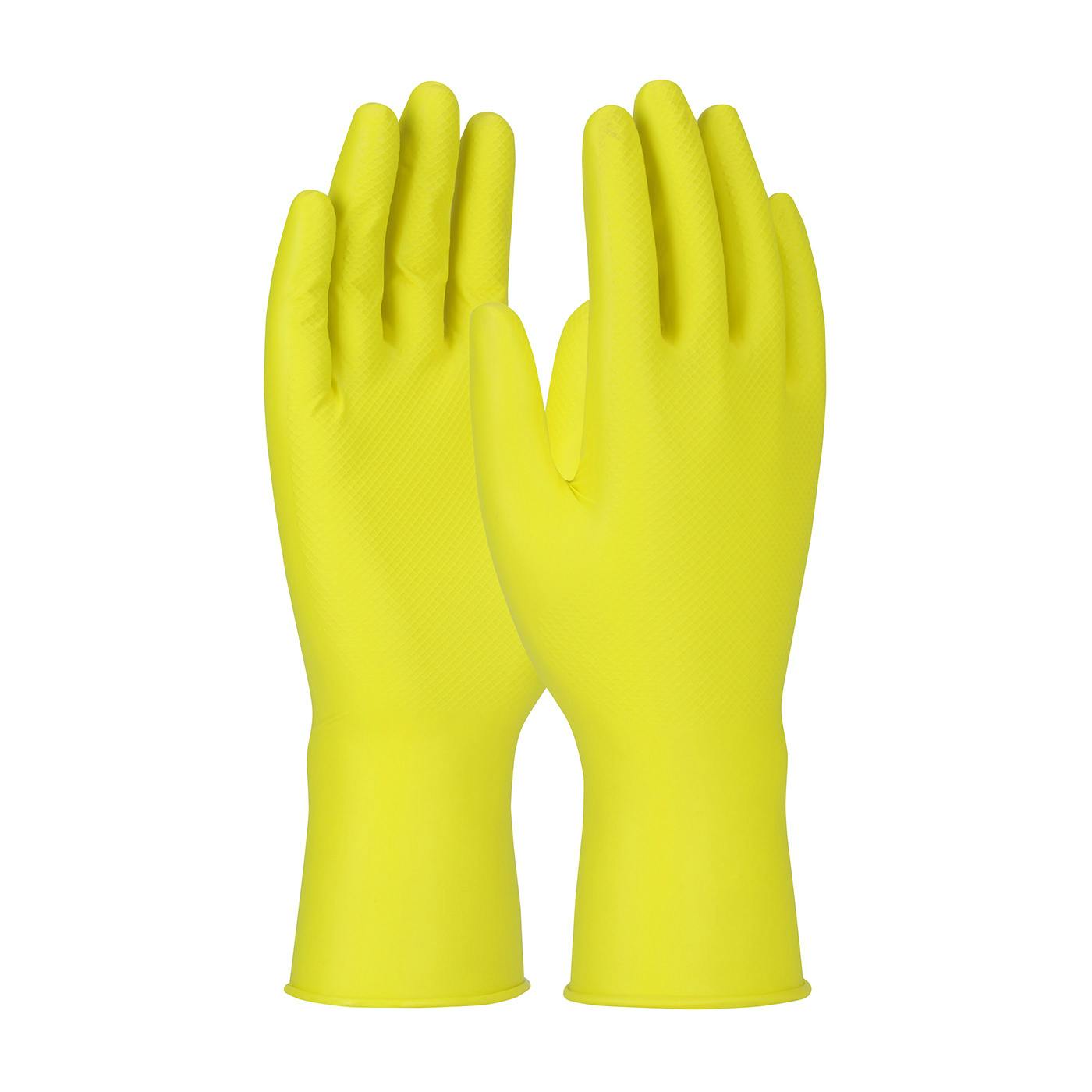 Grippaz™ Jan San Extended Use Ambidextrous Nitrile Glove with Textured Fish Scale Grip - 6 Mil (67-306)