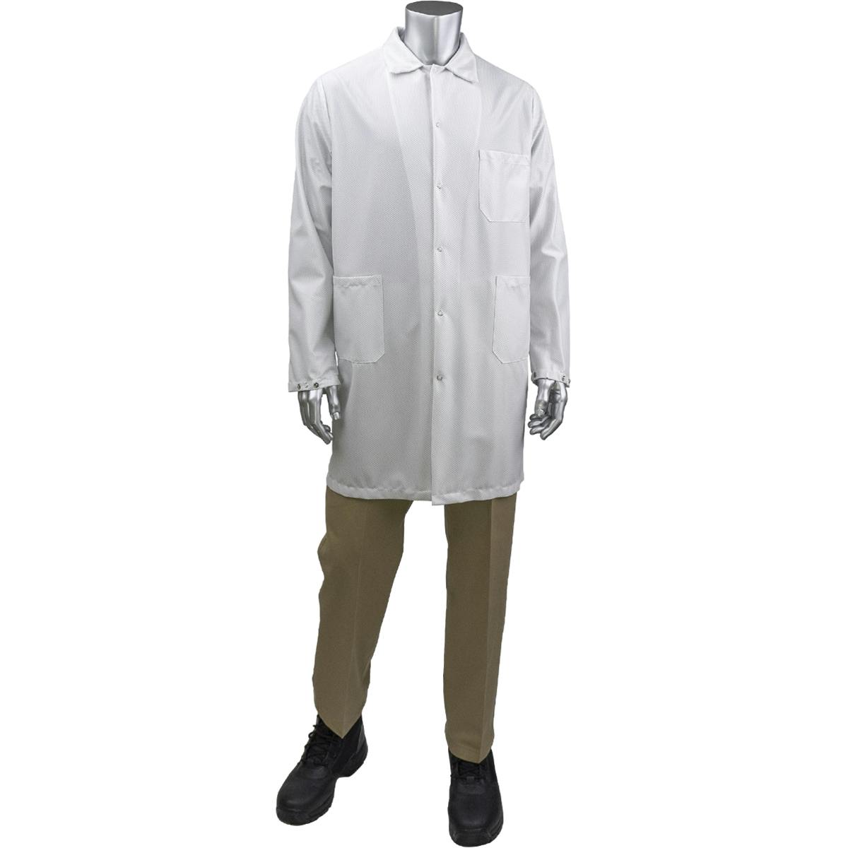 StatMaster Long ESD Labcoat, White (BR51-47WH)