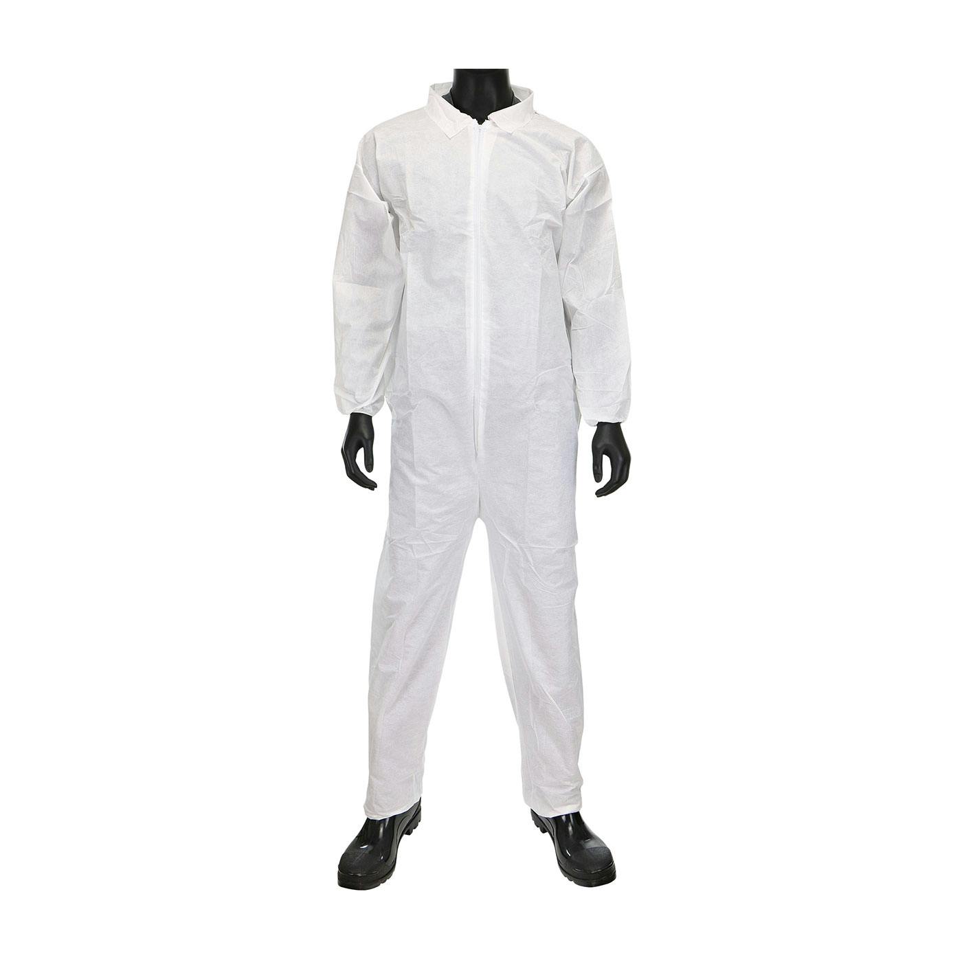 SMS - Coverall with Elastic Wrist & Ankle 42 gsm, White (C3852)