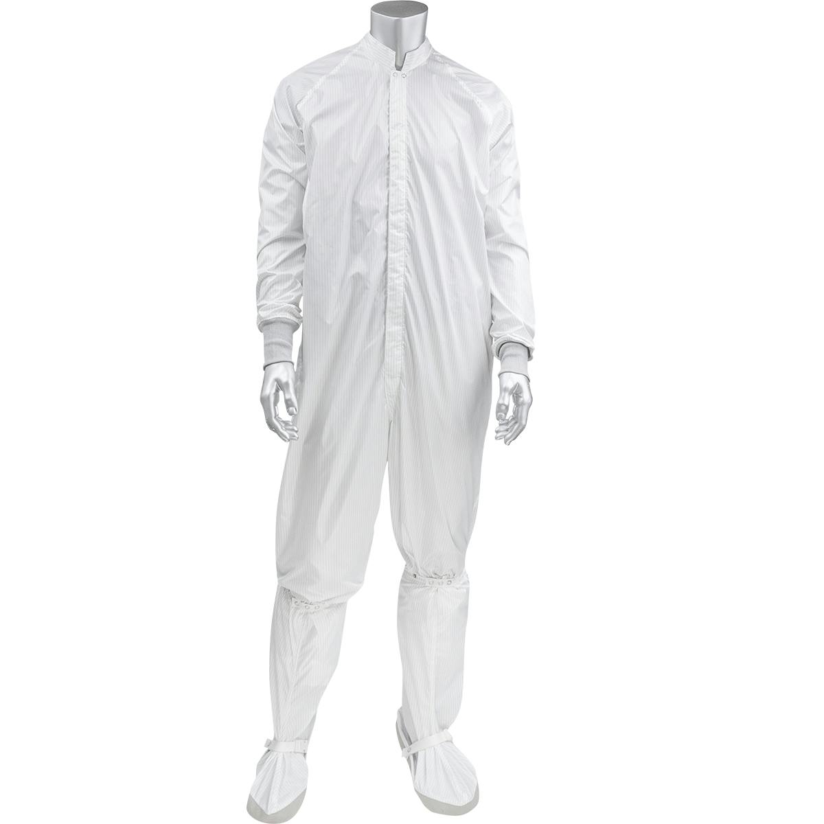 Ultimax Stripe ISO 3 (Class 1) Cleanroom Coverall, White (CC1245-16WH)