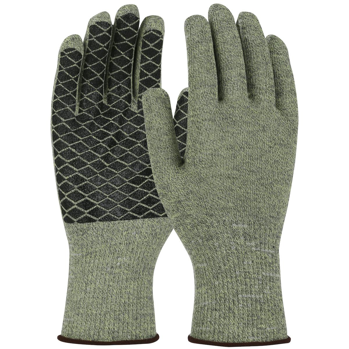 Kut Gard® Seamless Knit ATA® / Elastane Blended Glove with PVC Patterned Grip on Palm (M530-PCX1)_0