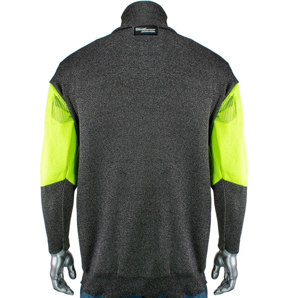 ATA® Blended Cut Resistant Pullover with Hi-Vis Sleeves, Dark Gray (P191SP-PP1-TL)