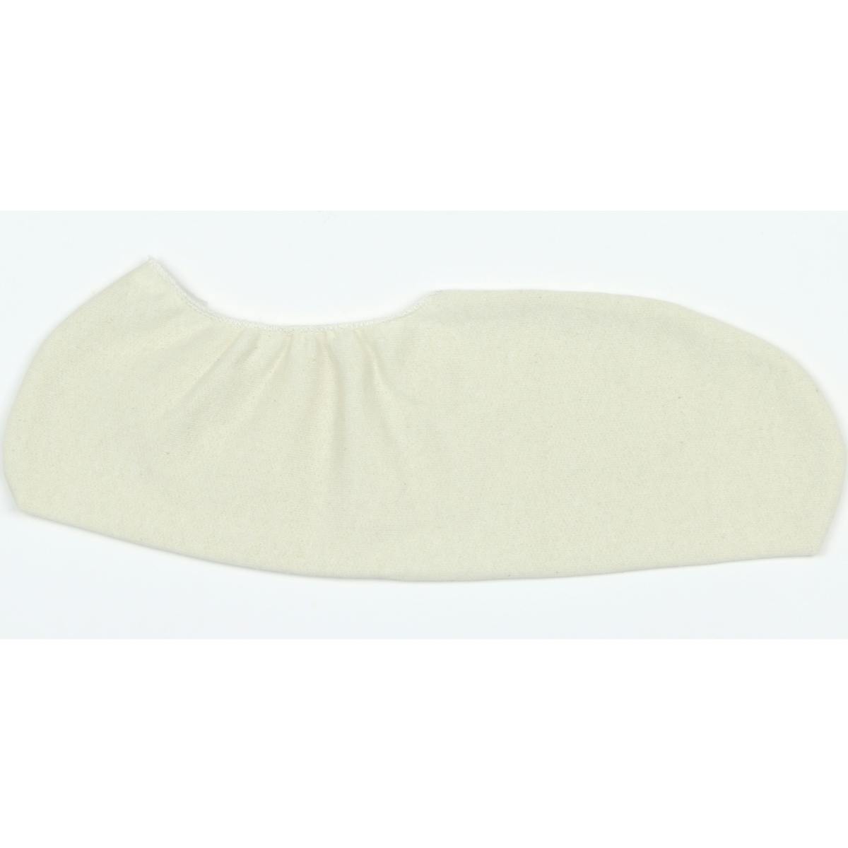 100% Cotton Fleece Wing Sock with Elastic Top, Natural (WS)