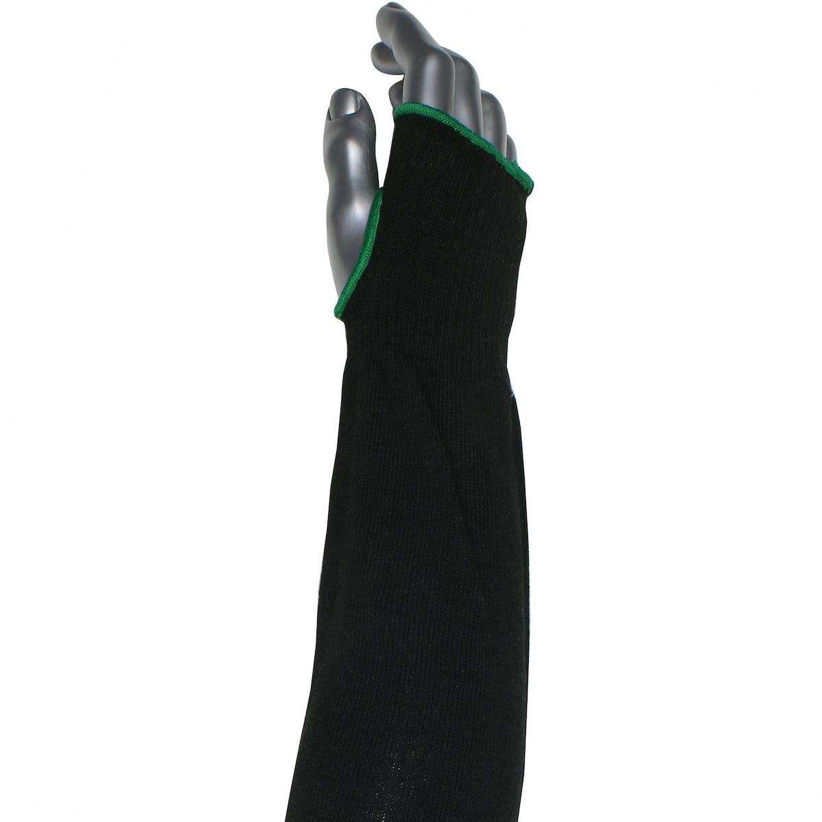Kut Gard® Single-Ply ATA® / Modacrylic Blended Sleeve with Thumb Hole - Narrow Width (S10ATAFR/5BK-NW-ES6T)
