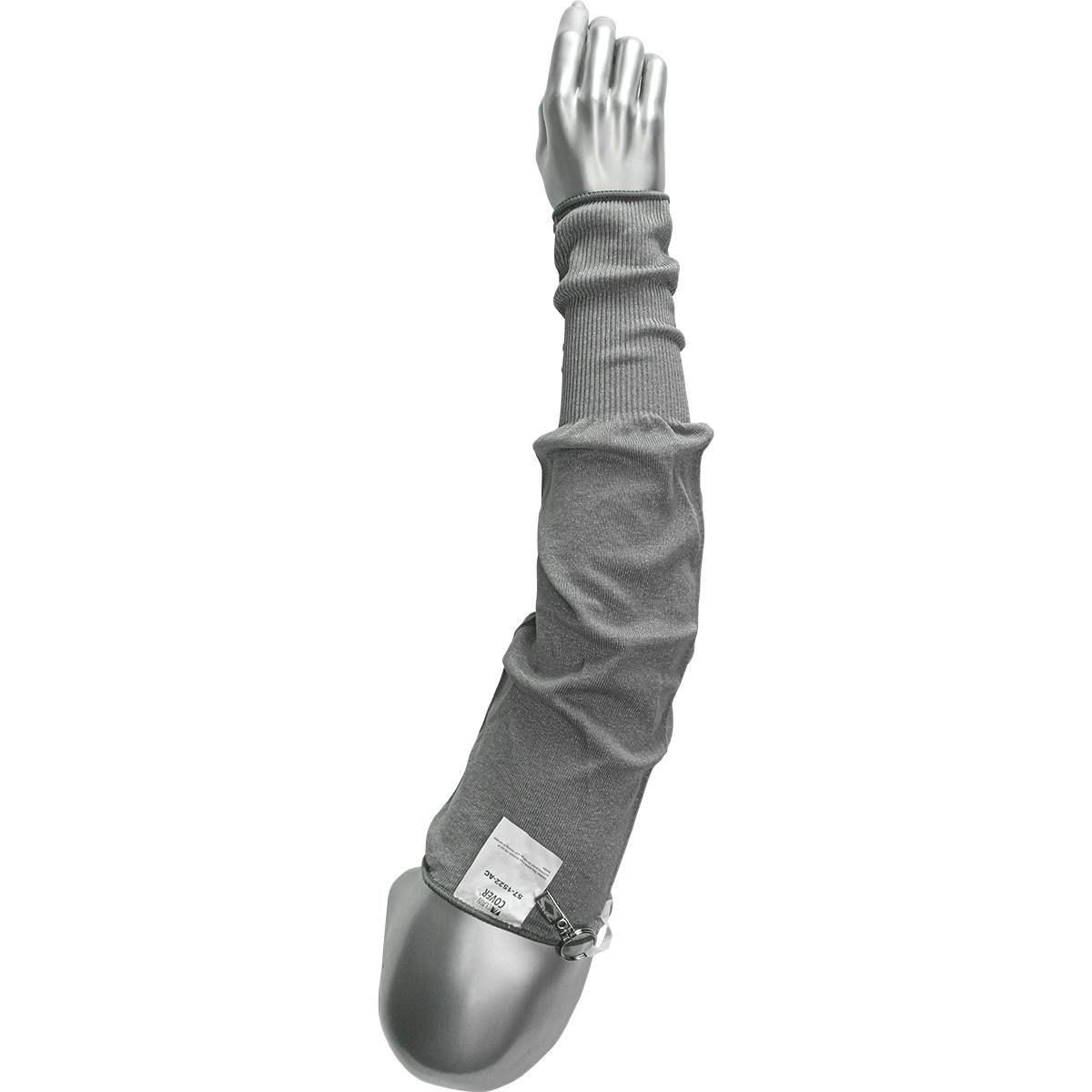 Single-Ply HPPE / Steel Blended Sleeve with Antimicrobial Fibers, Light Gray (S7-15-AC) - 22