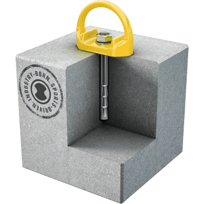 Skylotec D-Bolt Powder Coated Stainless Steel Anchor Point (Two-Person)