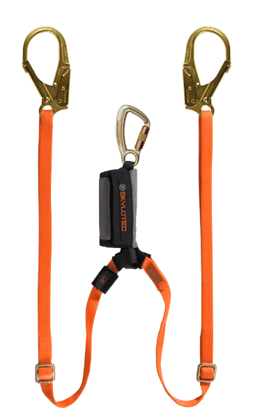 Skylotec Skysafe Pro Adjustable Y Twin Leg 1.8m Shock Absorbing Lanyard