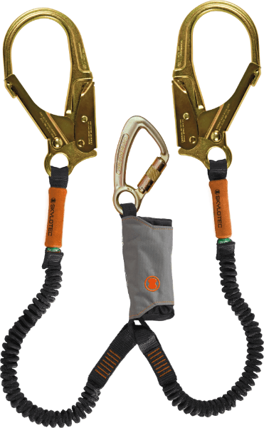 Skylotec Skysafe Pro Flex Y Twin Leg Elasticated 1.8m Shock Absorbing Lanyard