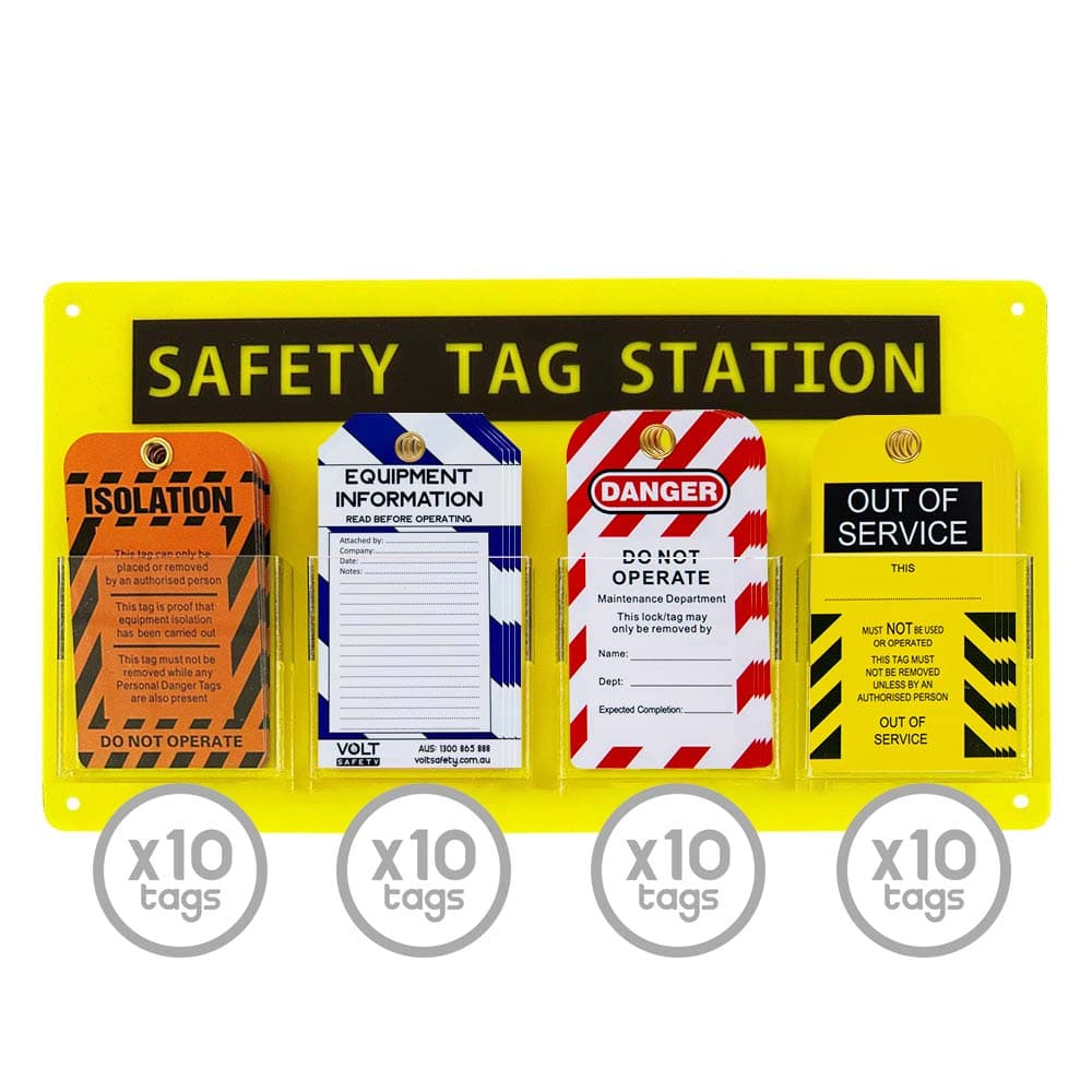 Volt Safety Wall Mounted Lockout Station Tag Centre